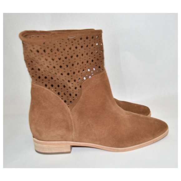 Michael Kors Tan Suede Ankle Booties - Picture 5 of 7